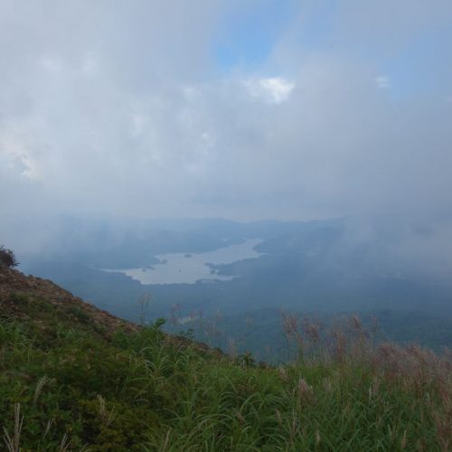 Der Blick auf den Akimoto-See