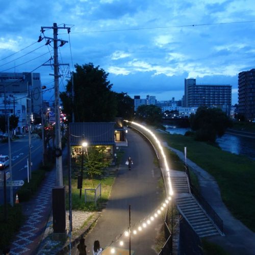 Morioka bei Nacht