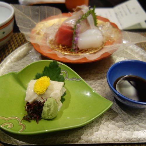 Der Sashimi Gang mit Thunfisch, Oktopus und einer weiteren Fischsorte