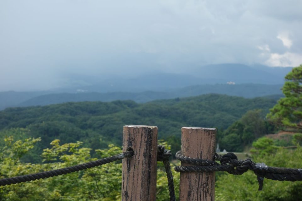 Ausblick von den Kasumigajo Burgruinen