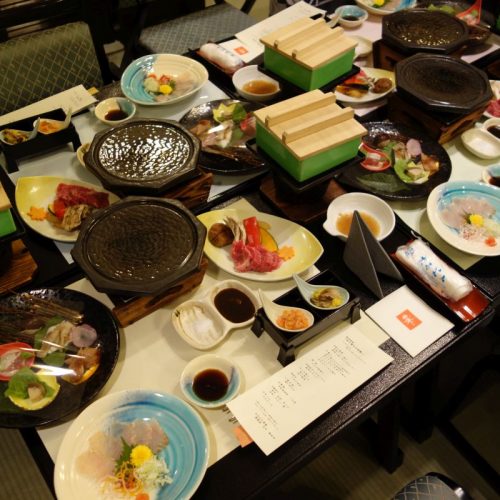 Zaō Onsen Ryokan Abendessen #1 (© Sven)